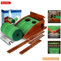 Versatile Indoor Golf Putting Mat - Effortless Ball Return &amp; Skill Impro... - $152.41