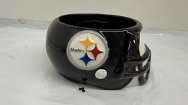 Pittsburgh Steelers Ceramic Helmet Candy Dish Dip Bowl NFL Logo - $9.85