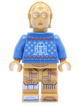 Lego C-3PO - Holiday Sweater Christmas Star Wars Minifigure +3 Mini Builds - £10.93 GBP