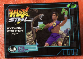 Max Steel Promotional Python Fighter Figure Card Vintage 2000 - £10.93 GBP