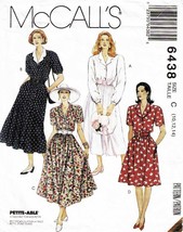 Misses&#39; DRESS 1993 McCall&#39;s Pattern 6438 Sizes 10, 12, 14 - £9.39 GBP