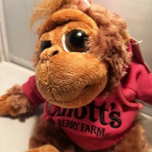 New Knotts Berry Farm Monkey Hoodie Pink Bow Plush Toy Animal Stuffed Rare Cute - £37.56 GBP