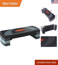 Shock Absorbing 31&#39;&#39; Workout Stepper with Adjustable Heights for Cardio ... - $64.49