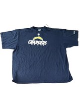 Men&#39;s Reebok Los Angeles Chargers T-Shirt Color Navy Sz 2XL - £8.81 GBP