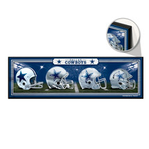 Dallas Cowboys Sign 9x30 Wood Helmets Design - €82,11 EUR