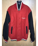 Auburn Sportswear Varsity Jacket Mens L Red/Black Firestone Racing Made ... - $129.86 CAD