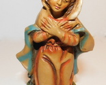 Vintage Italian Mother Mary Holy Virgin Christmas Nativity Replacement P... - £12.55 GBP