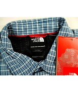 The North Face Blue Plaid McGee Woven Short Sleeve Shirt UPF 30 Mens Sma... - £34.04 GBP