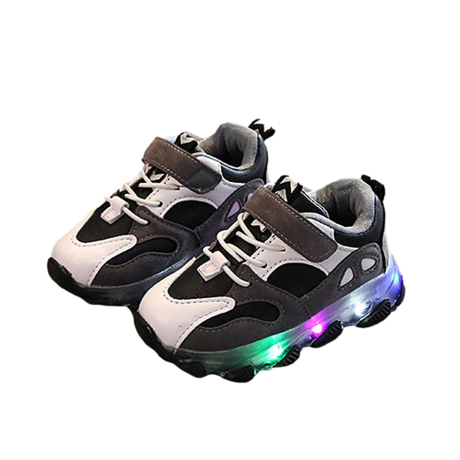 Ing leather running shoes boys baby luminous sneaker children s led lighted shoes girls thumb200