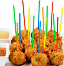 KING SIZE Plastic pArTy PICS Speared spears Picks appetizers cocktail SO... - £17.40 GBP