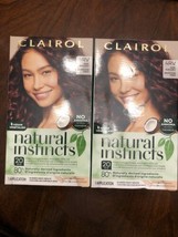 2 Clairol Natural Instincts 4RV Dark Burgundy No Amomonia Vegan - £13.41 GBP