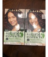 2 Clairol Natural Instincts 4RV Dark Burgundy No Amomonia Vegan - £12.56 GBP