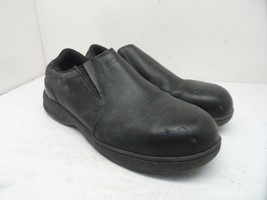 DAKOTA Men&#39;s Quad Lite Leather Slip-On 3201 Shoes Black Size 11M - £28.37 GBP