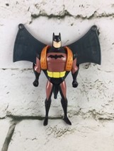 Vintage Batman Figure 1998 Orange Black Wings 5” - $14.84