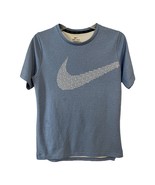 Nike Dri-FIT Standard Fit Graphic T-Shirt – Blue Swoosh Logo – Youth XL – 2010s/ - $18.00