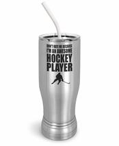 PixiDoodle Awesome Hockey Player Insulated Coffee Mug Tumbler with Spill-Resista - £26.79 GBP+