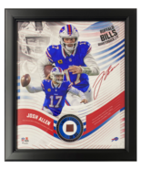 Josh Allen Buffalo Bills Framed 15&quot; x 17&quot; Game-Used Football Collage LE ... - £212.74 GBP
