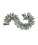 Admired by Nature 9 ft. Christmas Natural Pine Cone with Frosted Snow Ga... - $86.00