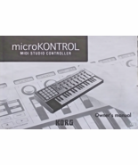 Korg MicroKONTROL Midi Studio Controller Keyboard Original Owner&#39;s Manua... - $53.82 CAD