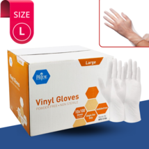 100-1000PCS Disposable Vinyl Gloves Latex Free Powder Free Medical Exam ... - £15.61 GBP+