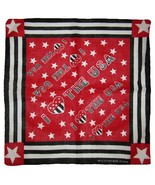K&#39;s Novelties 22&quot;x22&quot; I Heart The USA Red White Black 100% Cotton bandan... - $3.88