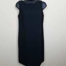 Ann Taylor Womens Sheath Dress Size 4 Vintage 90s Black Large Buttons Sl... - £23.52 GBP