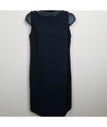 Ann Taylor Womens Sheath Dress Size 4 Vintage 90s Black Large Buttons Sl... - £23.65 GBP