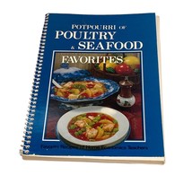Vtg 1985 Potpourri Poultry &amp; Seafood Cookbook Recipes Illustrated - £11.74 GBP