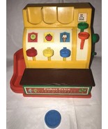 Fisher Price 926 Cash Register 1974 [CLEAN] One Coin Pretend Play Toy - £9.58 GBP