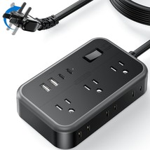 NTONPOWER 2 Prong Power Strip with 2 USB C+ 2 USB A, 1875W/1080J 2 Prong... - £36.04 GBP