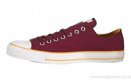 Converse All Star CT Ox Men&#39;s Athletic Shoes Size 9M 11W Color CranBerry,Yellow - £42.64 GBP