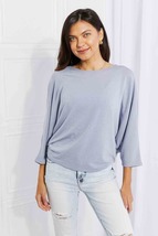 Andree by Unit Full Size Needless to Say Dolman Sleeve Top - £22.80 GBP