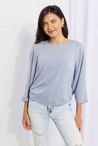 Andree by Unit Full Size Needless to Say Dolman Sleeve Top - £22.46 GBP