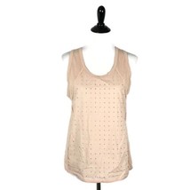 J.Crew Rhinestone Blouse Jewel Embellished Sleeveless Cami Top Women&#39;s Size M - £14.85 GBP