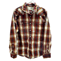 Urban Pipeline Shirt Plaid Button Front Red Yellow White Size XL Mens New - £19.34 GBP