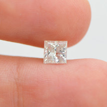 Princess Shape Diamond Loose 0.90 Carat F/SI2 Certified Natural Enhanced Real - £786.99 GBP