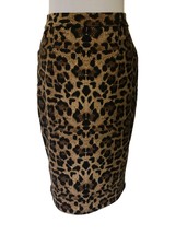 Dots Animal Print Pencil Skirt, Size M, Exposed Back Zipper, Multicolor - £6.30 GBP
