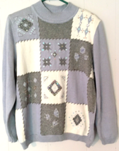adeline sweater size L women light blue long sleeve - $12.13