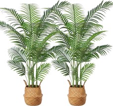 Ferrgoal Artificial Areca Palm Plants 5.2Ft Fake Dypsis Lutescens Tree with 17 - £114.27 GBP