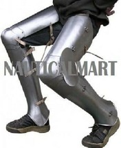 Medieval Leg Guard Gothic Armor Plate Cosplay Hallowen Costume - £143.24 GBP
