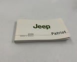 2008 Jeep Patriot Owners Manual Handbook OEM J03B02012 - £11.65 GBP