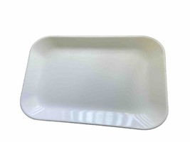 Serving Tray Plastic for Party Supplies 15&quot; x 9.5&quot; Platter for Serving White - £11.39 GBP