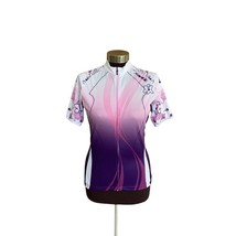 Santic Purple Pink White Cycling Shirt Size Small - £14.61 GBP