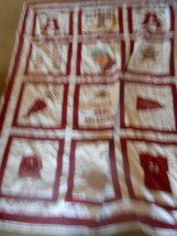 Great Collectible QUILT 92&quot; x 72&quot; University of ALABAMA Football - £89.61 GBP