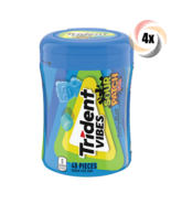 Full Box 6x Bottles Trident Vibes Sour Patch Blue Raspberry Gum | 40 Pie... - $51.76 CAD