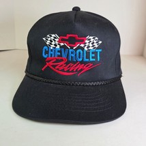 Chevrolet Racing Snapback Hat Black Embroidered Logo Official Licensed Cap - $24.99