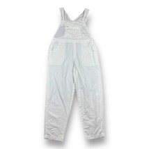 Vintage 80s 90s Barco White Cinch Back Pinafore Overalls Baggy Hip Hop Large - £31.19 GBP
