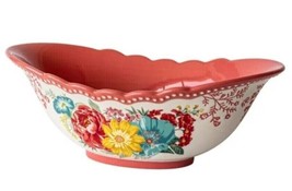 Pioneer Woman Fancy Flourish Serving Bowl Oval Stoneware Floral Vintage ... - £32.06 GBP