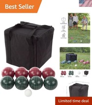 Classic Outdoor Bocce Ball Set - 4 Red &amp; 4 Green Balls, Perfect for Fami... - $1,270.18 MXN