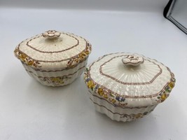 Pair of Copeland Spode BUTTERCUP Sugar Bowls Made in England Old Mark - £63.86 GBP